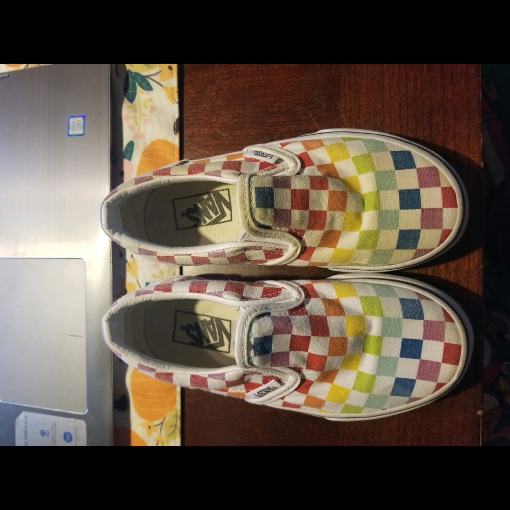 Rainbow toddler vans